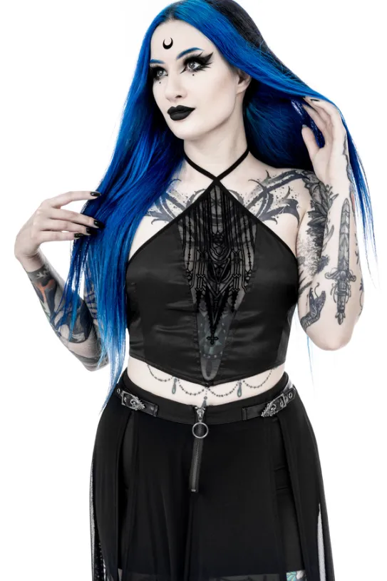 AFTERLIFE HALTERNECK TOP-Restyle Discount