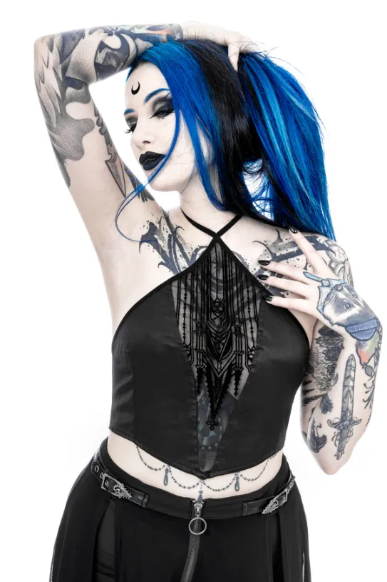 AFTERLIFE HALTERNECK TOP-Restyle Discount