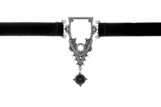 Aksamitny choker CATHEDRALIS VELVET COLLAR-Restyle Clearance