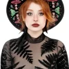 AUTUMNAL EQUINOX HAT Kapelusz z haftem ćmy-Restyle Fashion