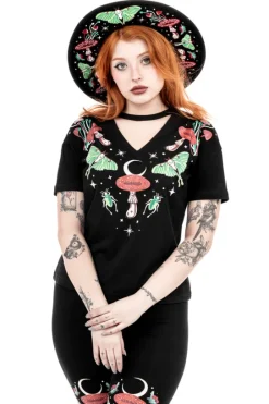 AUTUMNAL EQUINOX HAT Kapelusz z haftem ćmy-Restyle Fashion