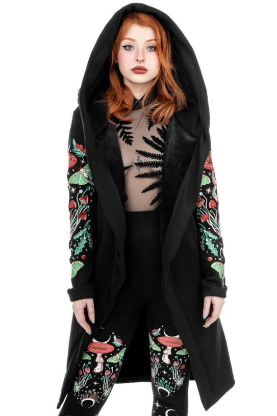 AUTUMNAL EQUINOX HOODIE Bluza z haftem Ćma i muchomor-Restyle Outlet
