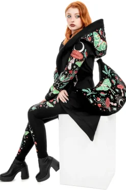 AUTUMNAL EQUINOX HOODIE Bluza z haftem Ćma i muchomor-Restyle Outlet