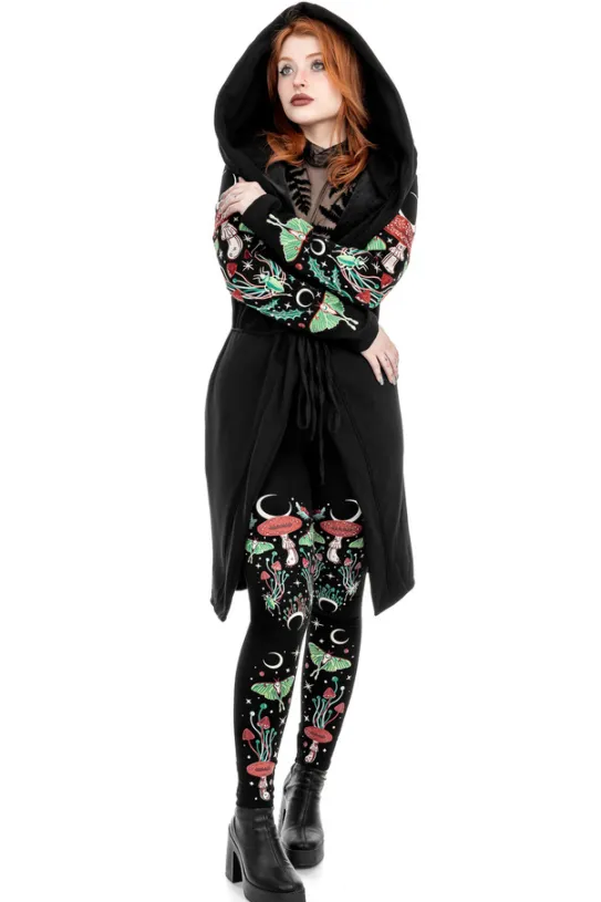 AUTUMNAL EQUINOX HOODIE Bluza z haftem Ćma i muchomor-Restyle Outlet
