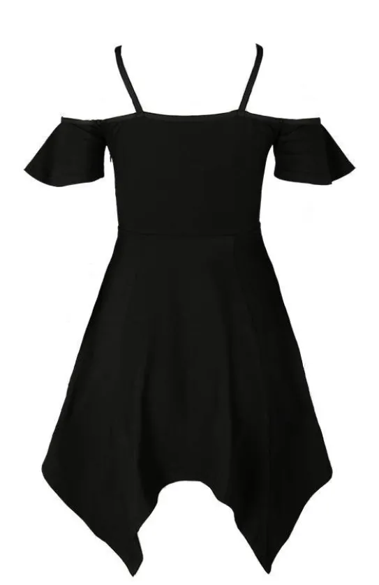 Bawełniana Sukienka MOON KEYHOLE TUNIC Czarna Tunika-Restyle New