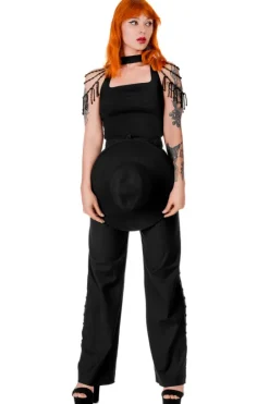 BEADED ISADORA BLOUSE Bluzka z chokerem i koralikami-Restyle Hot