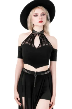 BLUZKA CATACOMBS z odkrytymi ramionami-Restyle Online