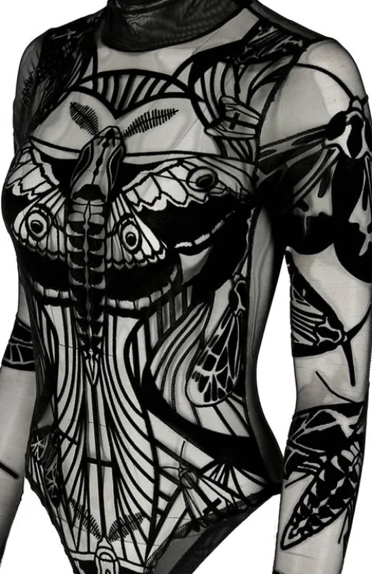 Body z siateczki MOTHS CONTOUR BODYSUIT-Restyle Outlet