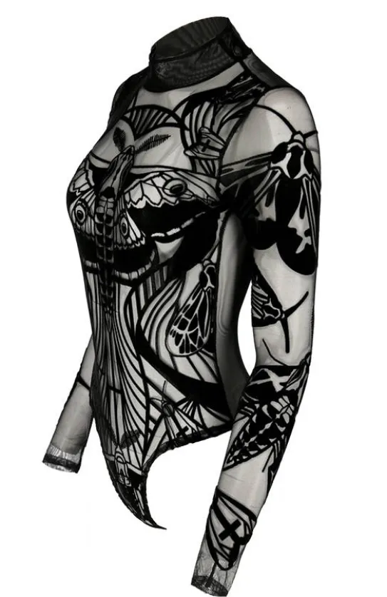 Body z siateczki MOTHS CONTOUR BODYSUIT-Restyle Outlet