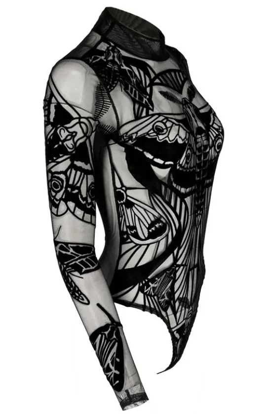 Body z siateczki MOTHS CONTOUR BODYSUIT-Restyle Outlet