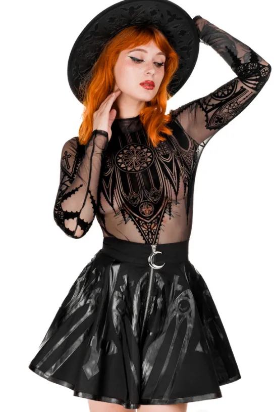 CATHEDRAL CIRCLE SKIRT Katedralna Spódnica z koła-Restyle Outlet
