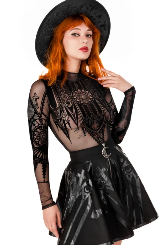 CATHEDRAL CIRCLE SKIRT Katedralna Spódnica z koła-Restyle Outlet