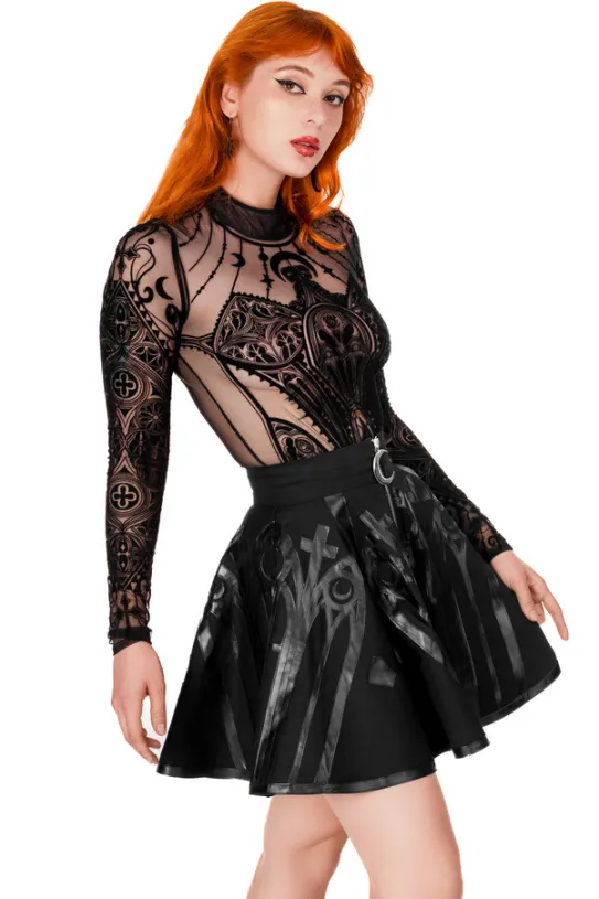 CATHEDRAL CIRCLE SKIRT Katedralna Spódnica z koła-Restyle Outlet