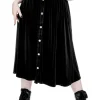 CRYPT VELVET MIDI SKIRT-Restyle Clearance