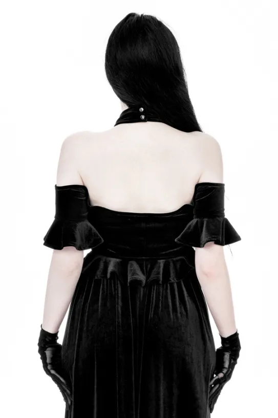 CRYPT VELVET MIDI SKIRT-Restyle Clearance