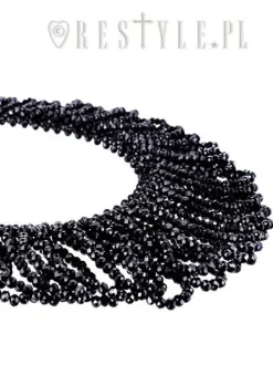 Czarna Kolia koralikowa, gotycki naszyjnik "FRANCES CHOKER"-Restyle Hot