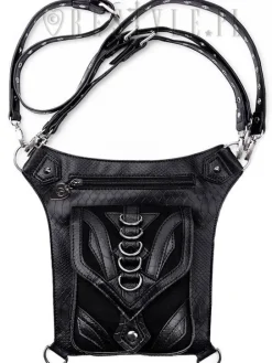 Czarna torba na biodro, nerka, Pocket belt 