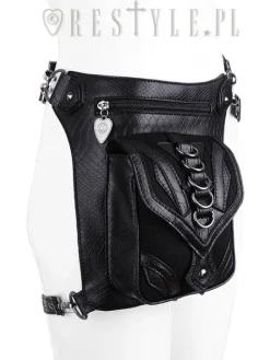 Czarna torba na biodro, nerka, Pocket belt 