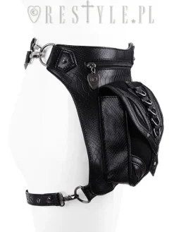 Czarna torba na biodro, nerka, Pocket belt 