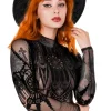 Czarne gotyckie body katedralne INVERTED CATHEDRAL-Restyle Outlet