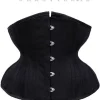 Czarny klasyczny gorset mocno modelujący "CU7 Black Matte Underbust”-Restyle Discount