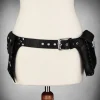 Czarny pasek z kieszeniami swing hooksy "POCKET BELT-BLACK"-Restyle Hot