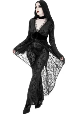 DARK ANGEL BURNOUT DUSTER gotycka narzutka-Restyle Online