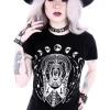 Dopasowana Damska koszulka z Wednesday Addams t-shirt "TRIPPIN WEDNESDAY"-Restyle Hot