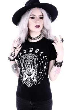 Dopasowana Damska koszulka z Wednesday Addams t-shirt