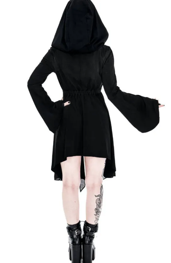 Długa bluza z woalem DARK FAY-Restyle Online