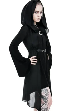 Długa bluza z woalem DARK FAY-Restyle Online
