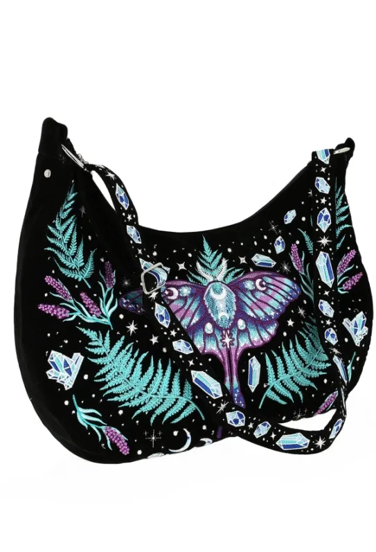 ENCHANTED FOREST HOBO BAG Torebka typu worek z magicznym haftem-Restyle Sale
