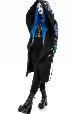 ENCHANTED FOREST HOODIE Bluza z haftem ćma i paproć-Restyle Best