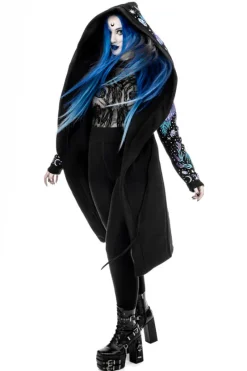 ENCHANTED FOREST HOODIE Bluza z haftem ćma i paproć-Restyle Best