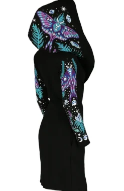 ENCHANTED FOREST HOODIE Bluza z haftem ćma i paproć-Restyle Best