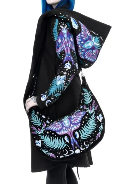 ENCHANTED FOREST HOODIE Bluza z haftem ćma i paproć-Restyle Best