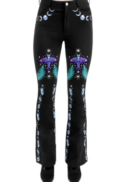 ENCHANTED FOREST JEANS dzwony z wysokim stanem-Restyle Outlet