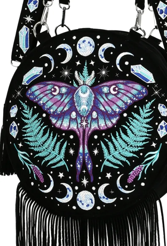 ENCHANTED FOREST ROUND BAG Okrągła Magiczna torebka ćma-Restyle Clearance