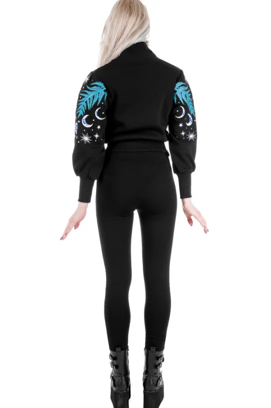 ENCHANTED FOREST SWEATSHIRT Krótka bluza z haftem-Restyle New