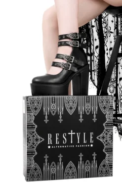 EVELYNN KOTURNY TYPU BABYDOLL Z KLAMRAMI-Restyle Fashion