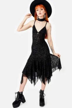 FALLEN LEAVES sukienka midi-Restyle Outlet