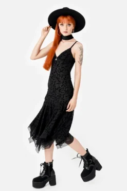 FALLEN LEAVES sukienka midi-Restyle Outlet