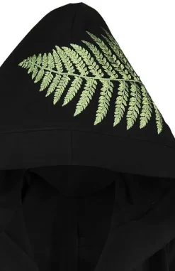 FOREST WITCH haft paproć Długa, gotycka bluza z paprocią-Restyle New