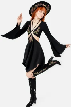 FORGOTTEN GARDENS sukienka mini-Restyle New