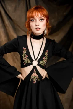 FORGOTTEN GARDENS sukienka mini-Restyle New