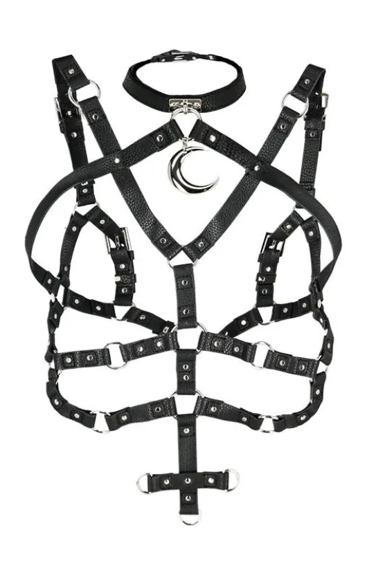 Gotycka uprząż MOON HARNESS Pas z księżycem-Restyle Hot