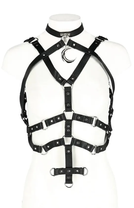 Gotycka uprząż MOON HARNESS Pas z księżycem-Restyle Hot
