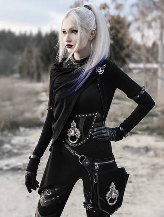 Gotycki Pasek na Talię KNOCKER WAIST BELT-Restyle Discount