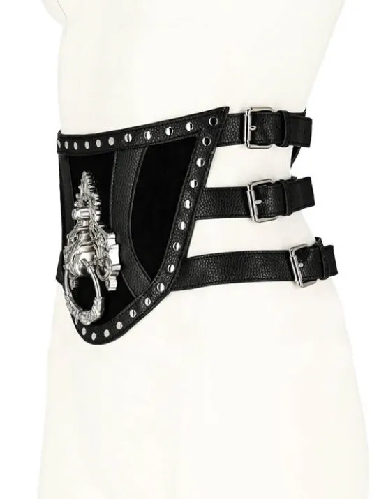 Gotycki Pasek na Talię KNOCKER WAIST BELT-Restyle Discount
