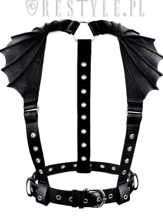 Gotycki Pasek, uprząż, skrzydła nietoperza "BAT WINGS HARNESS BELT"-Restyle Sale